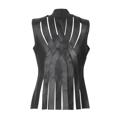 Unique Fringed Leather Vest