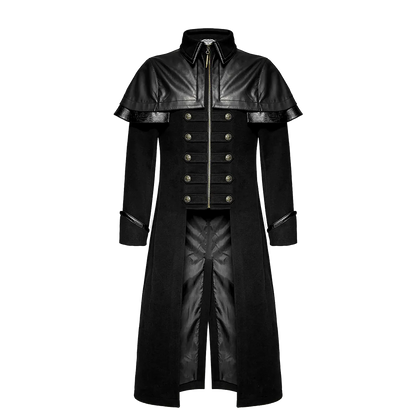Commander Cape Shoulder Double Breasted Trench Coat