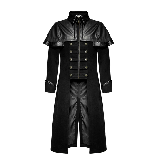 Commander Cape Shoulder Double Breasted Trench Coat