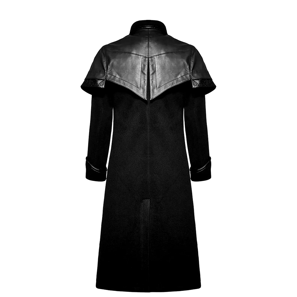 Commander Cape Shoulder Double Breasted Trench Coat