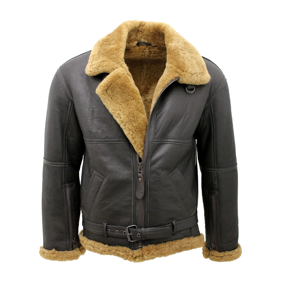 RAF Brown Aviator Leather Jacket