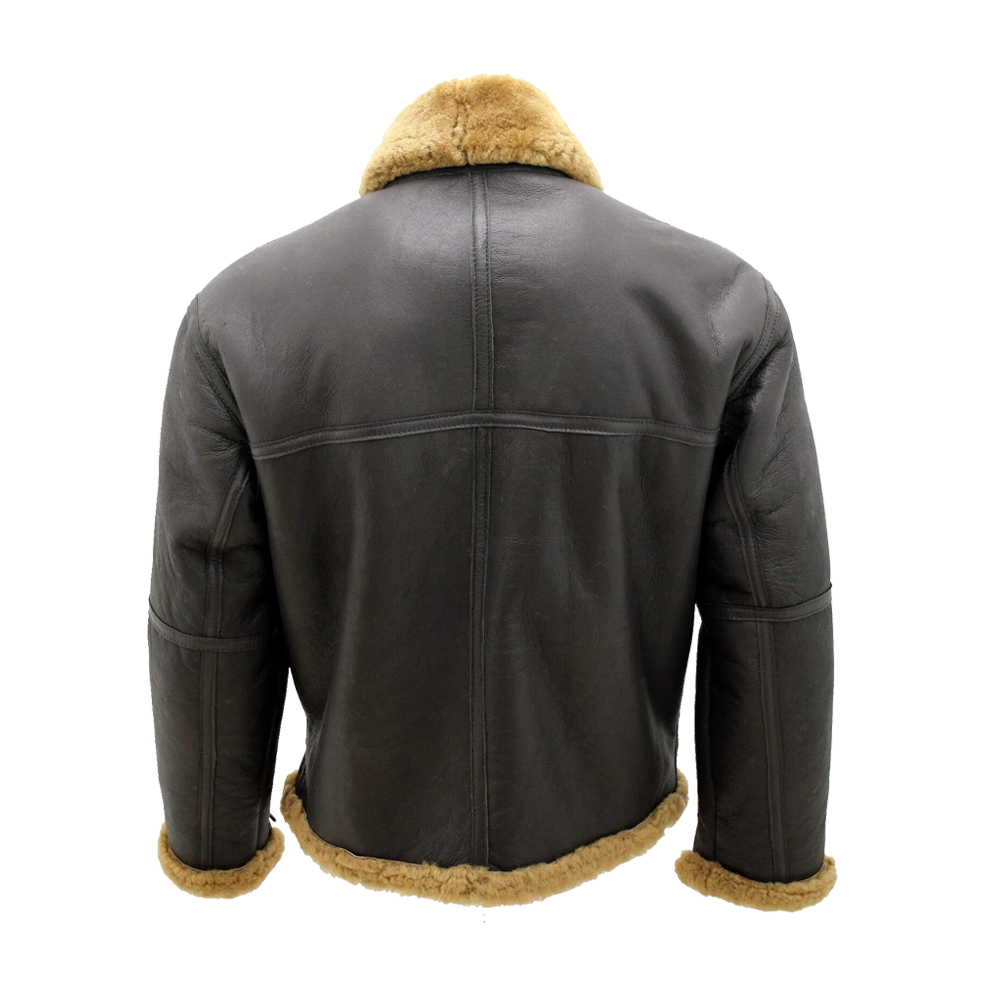 RAF Brown Aviator Leather Jacket