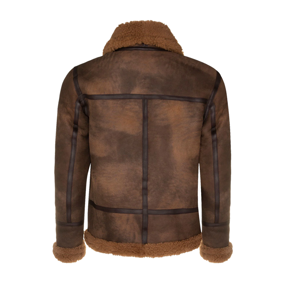 Vintage Style Sheepskin B3 Bomber Jacket