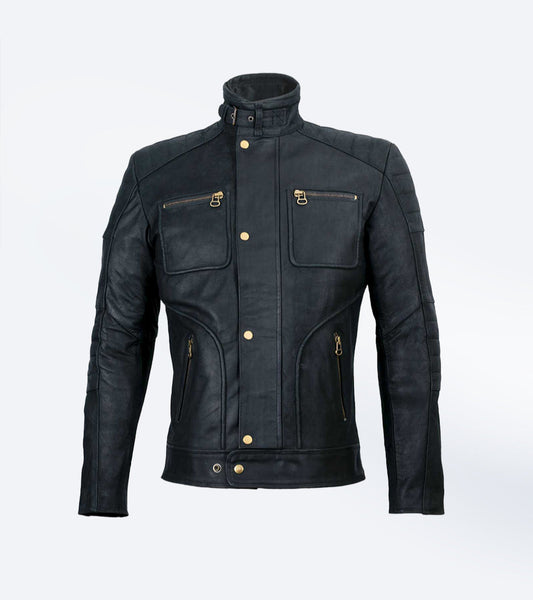 Café Racer Jacket with Nubuck Finish