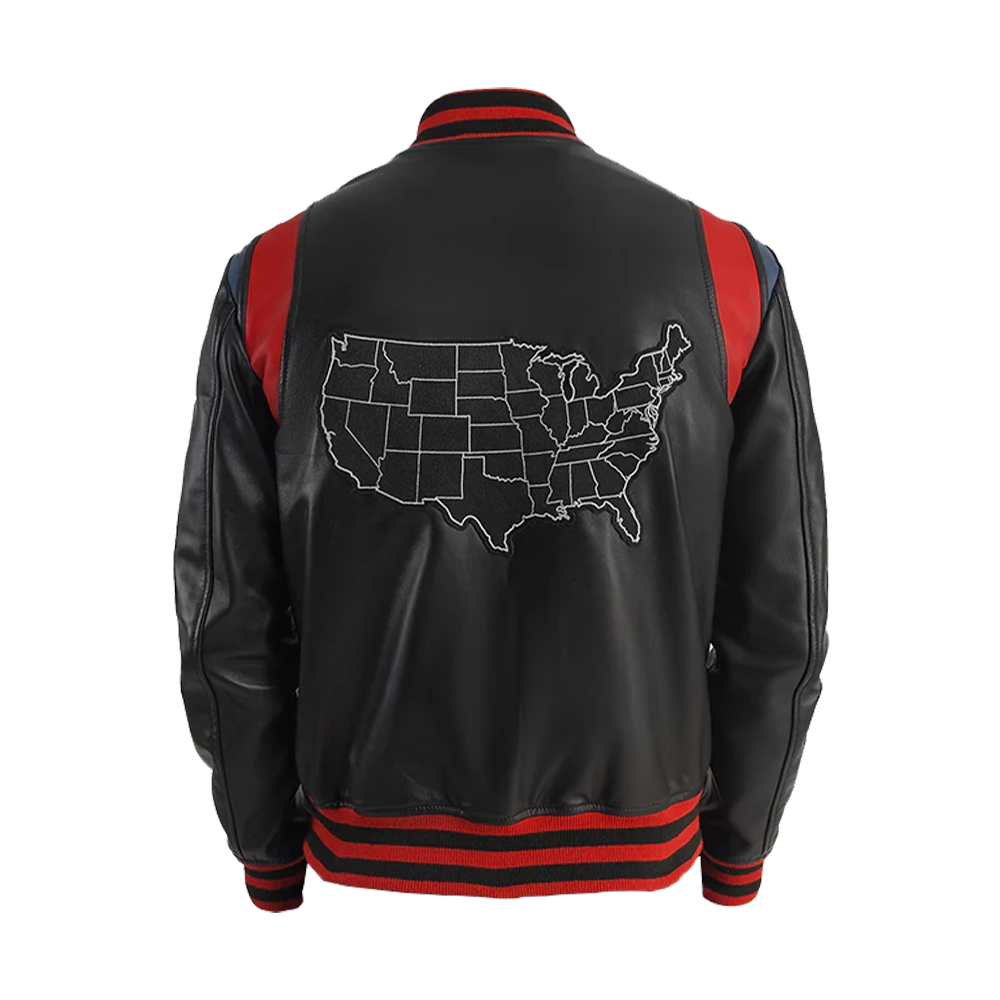 Apex Athletic Bold Leather Statement Jacket